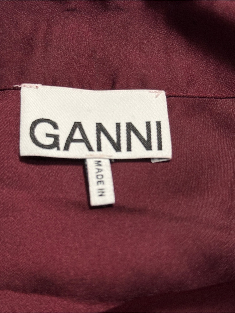 Ganni Burgundy Sequin Midi Skirt with Cream Bow Details | size 38 or US 6 | EUC - Picture 6 of 16